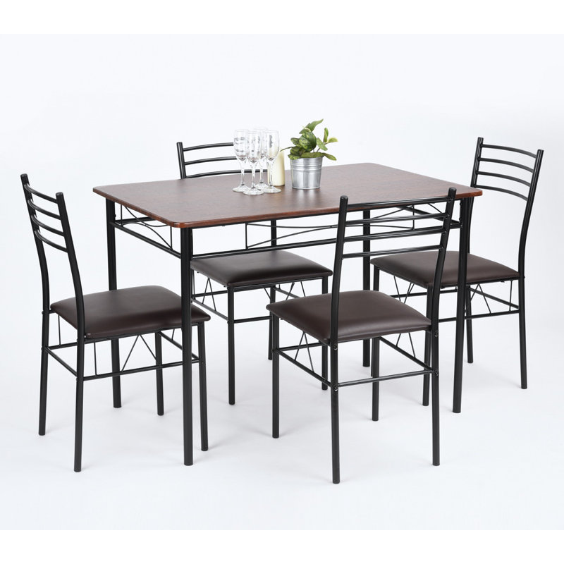 Ebern Designs Copenhagan 5 Piece Breakfast Nook Dining Set & Reviews